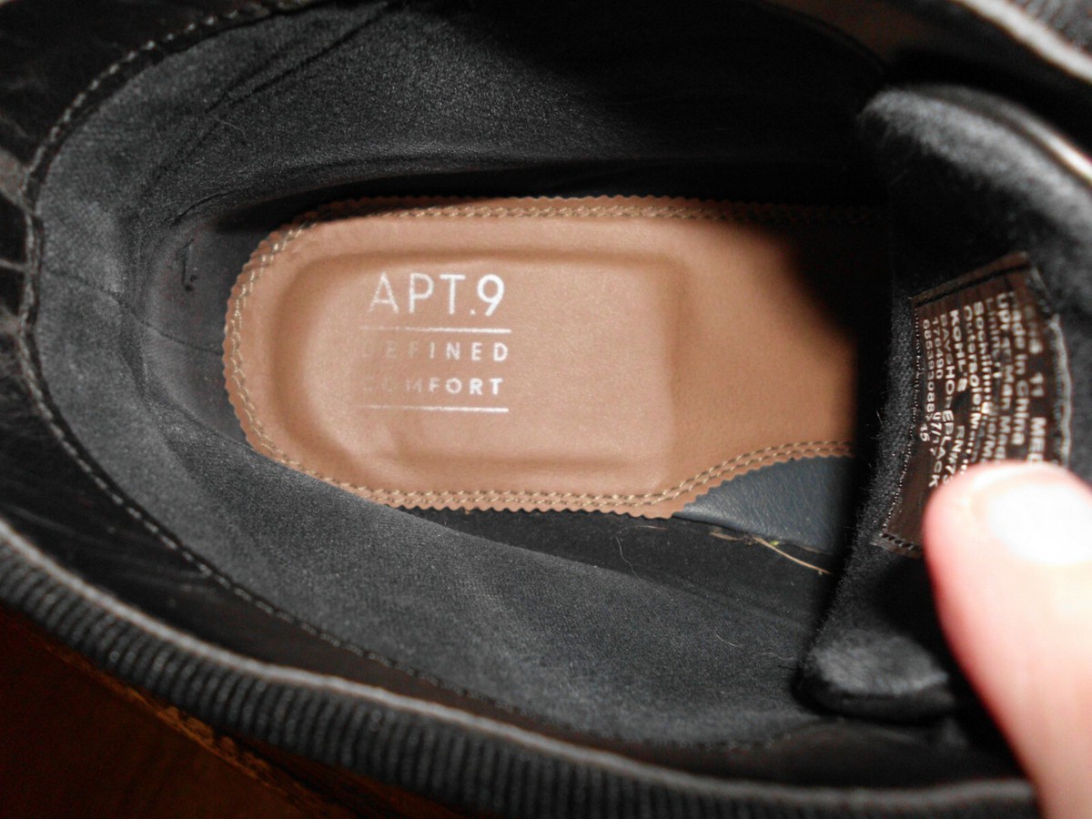 Apt. 9 Mens Ankle Chukka Boots sz 11 M Bay shore Black cap  display picture 1