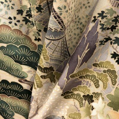 JAPANESE KIMONO KUROTOMESODE PURE SILK VINTAGE ANTIQUE Z5704 | eBay