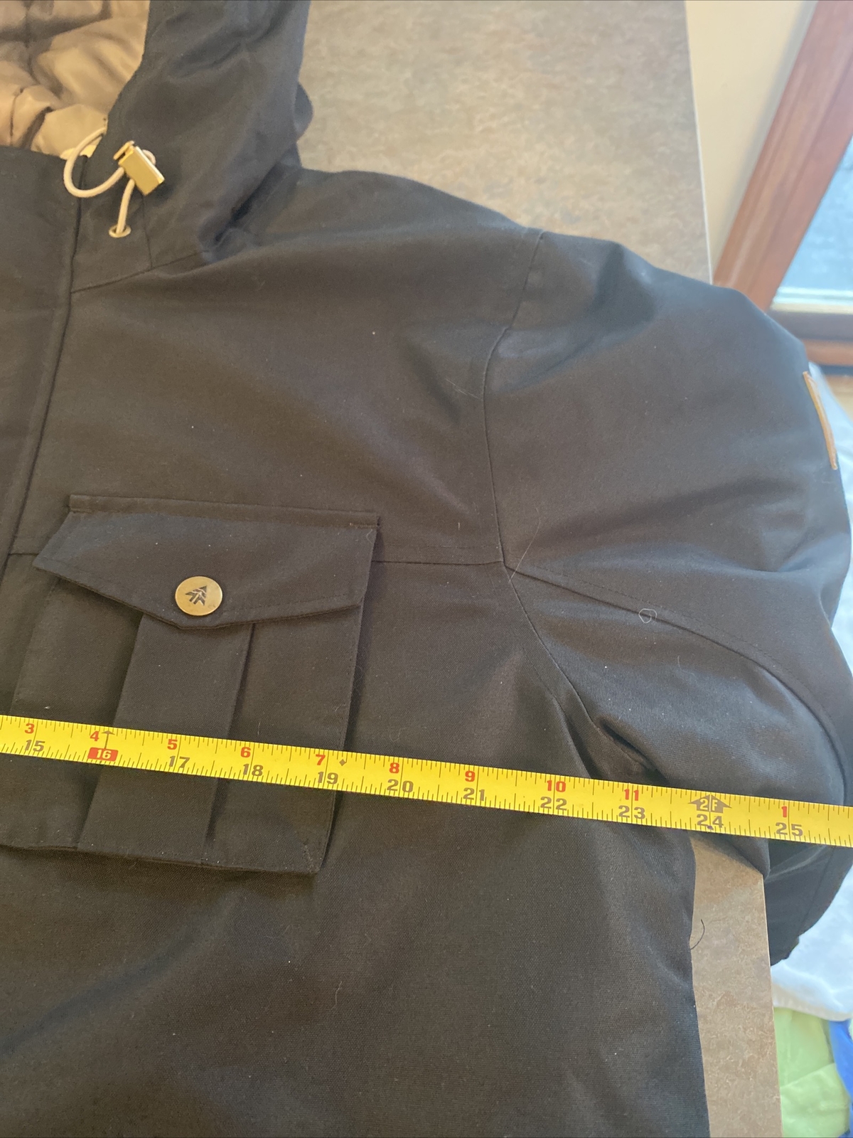 Mens Woods Canada Orlicke Black Down Parka Jacket Sz.… Gem