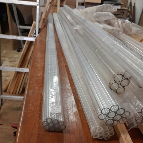 Clear Round Rigid PC Tube 1 meter Polycarbonate Tubing OD 15mm 20mm