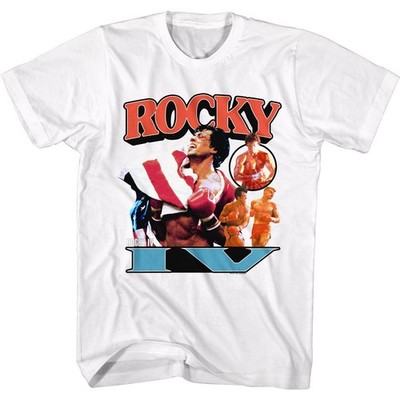 Rocky - Now He's Got A Flag - Short Sleeve - Adult - T-Shirt