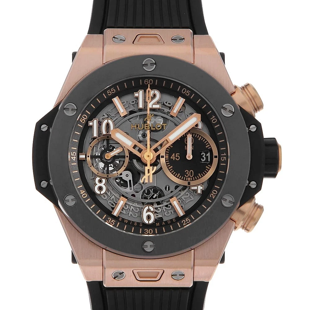 Hublot — HUBLOT Big Bang Unico King Gold Ceramic 421.OM.1180.RX second hand mens
