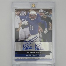 Leaf 2022 Pro Set Draft Rashee Rice NCAA Rookie Autograph Football Card PSA-RR3