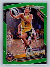2025 Panini Prizm WNBA - #59 Kelsy Plum Green Prizm Sparks
