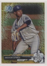 2017 Bowman Chrome Prospects Gold Shimmer Refractor 47/50 Anderson Espinoza sh7