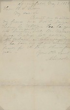 Abraham Lincoln Signed Auto 1858 Handwritten Slavery Letter House Divided JSA