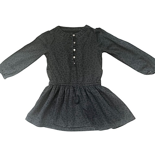 Carter’s Casual Twirl Body Kleid Mädchen 4T Midnight Leoprint Knopfdetails - Bild 1 von 12