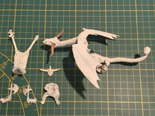 Warhammer Marauder Orcs Goblin Orco Waagh Boss su Wyvern Ork Metal usato fuori produzione