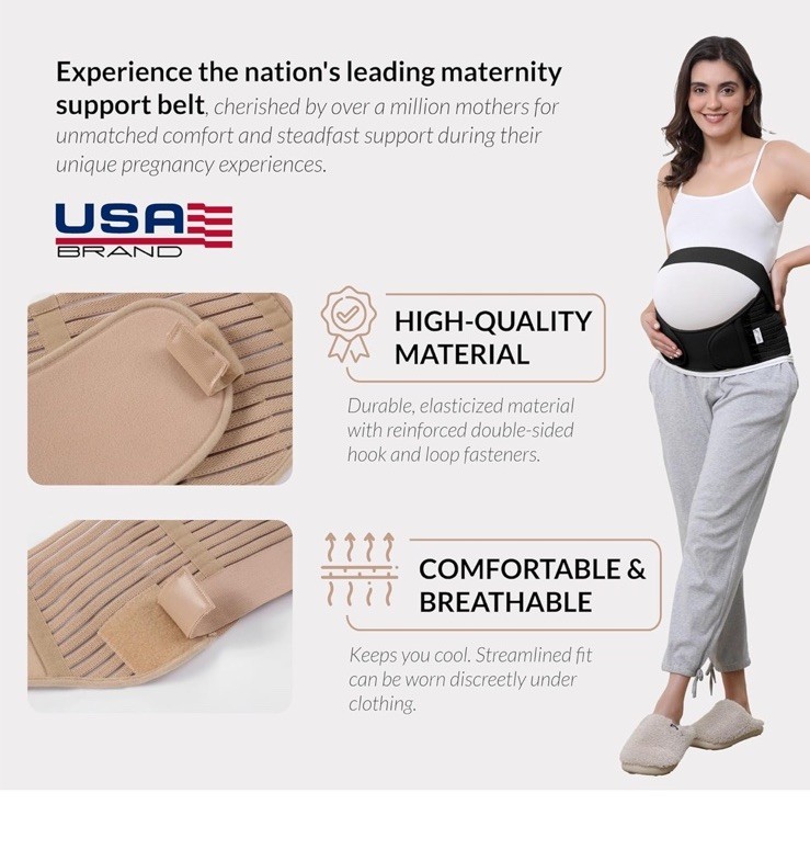 NeoTech Care Pregnancy Support Maternity Belt, Waist/Back/Abdomen Band, Belly...