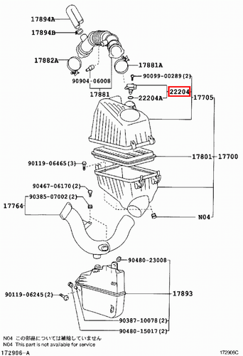 Genuine Lexus RX300 MCU35 RX330 MCU38 MCU33 RX400 h MHU33 MAF AFM Air Flow Meter - Picture 14 of 20