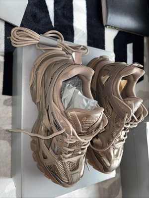 Balenciaga Trap .2 Open Sneaker, Dark Beige Size 38