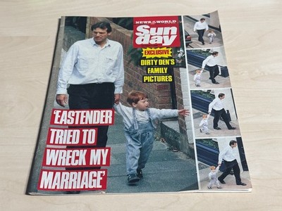 News of The World Sunday Magazine Oct 9th 1988 Dirty's Den's Family Pictures