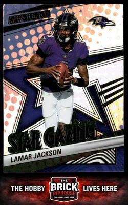 Lamar Jackson 2025 Panini Revolution Star Gazing #1 Baltimore Ravens