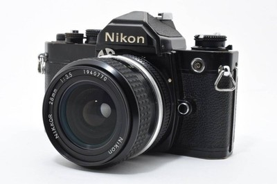 Function confirmed Nikon FM film camera NIKKOR 28mm F3.5 Ai manual focus lens 28