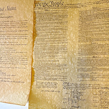 U.S. Constitution Declaration Gettysburg Politics Paper Reproduction Documents
