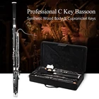 Professional C Key Bassoon Synthetic Wood Body Nickel Silver Keys Complete Kit