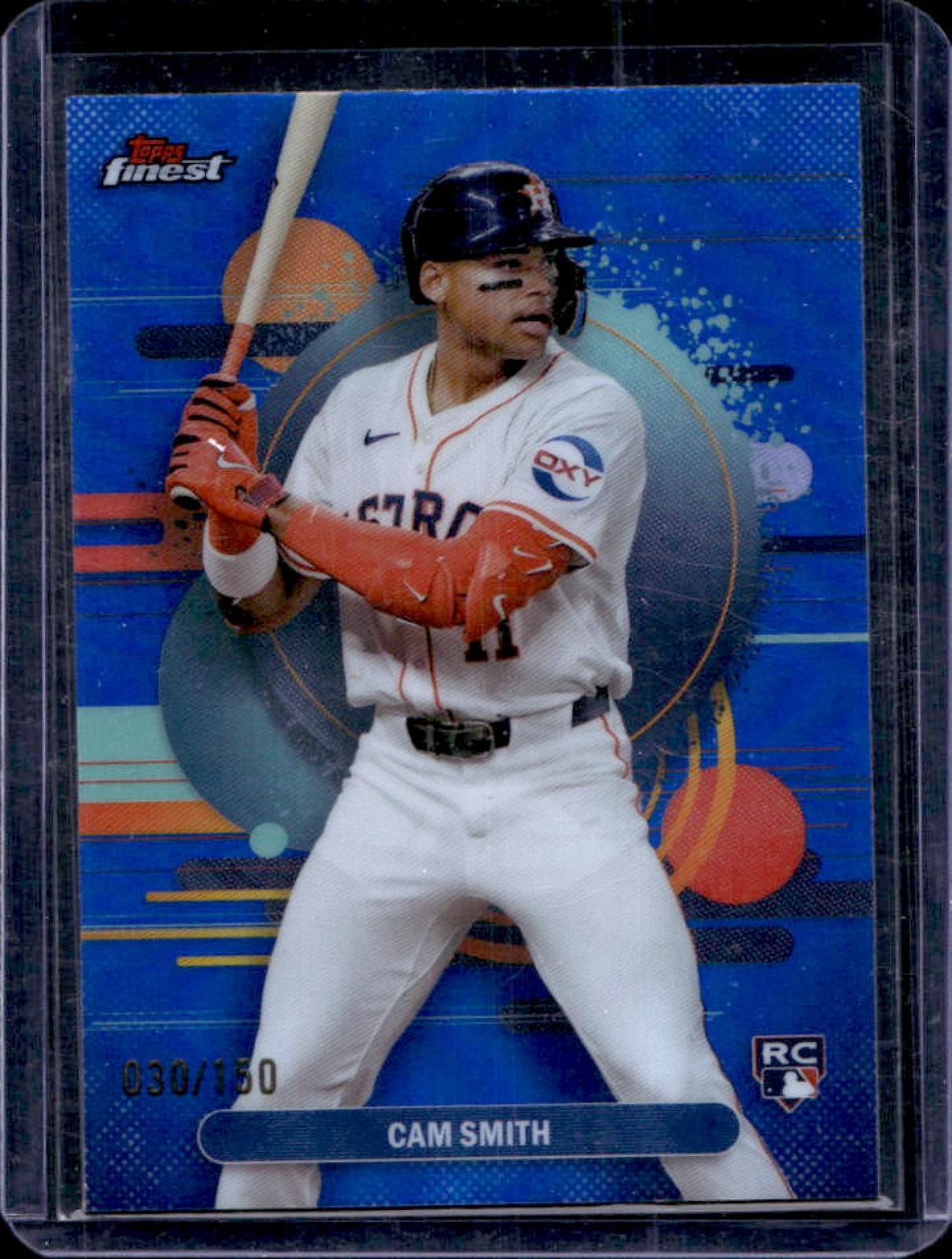 2025 Finest Cam Smith Uncommon RC Blue Refractor #30/150 Astros