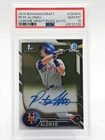 PETE ALONSO 2016 BOWMAN DRAFT CHROME 1ST ROOKIE AUTO #CDA-PA PSA 10 Q4364