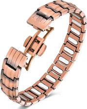 Pure Copper Magnetic Therapy Bracelet For Men 5000 Gauss With Adjustable Tool...