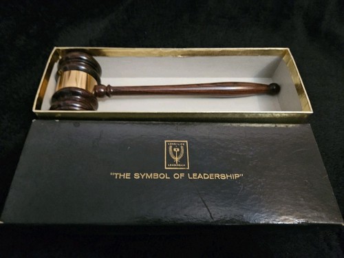 10" Men's Medallion Rosewood Ceremonial Gavel "The Symbol of Leadership"