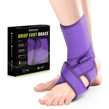 Adjustable AFO Foot Drop Brace   Foot Support for Walking with Shoes, Socks, ...