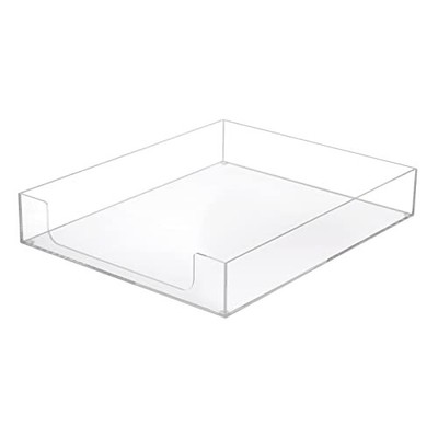  Multipurpose A4 File Tray Clear Acrylic Desk Tray Organizer Elegant Letter 