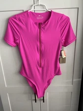 Free People x Toast Swim Women's Signature Surf Suit One Piece MED Pink