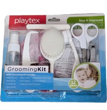 Playtex Baby Grooming Set 12 Piece Designed For Baby Rounded Edges Soft Bristles