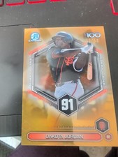 2026 Bowman Chrome Top 100 Gold Refractor Dakota Jordan 49/50 Giants