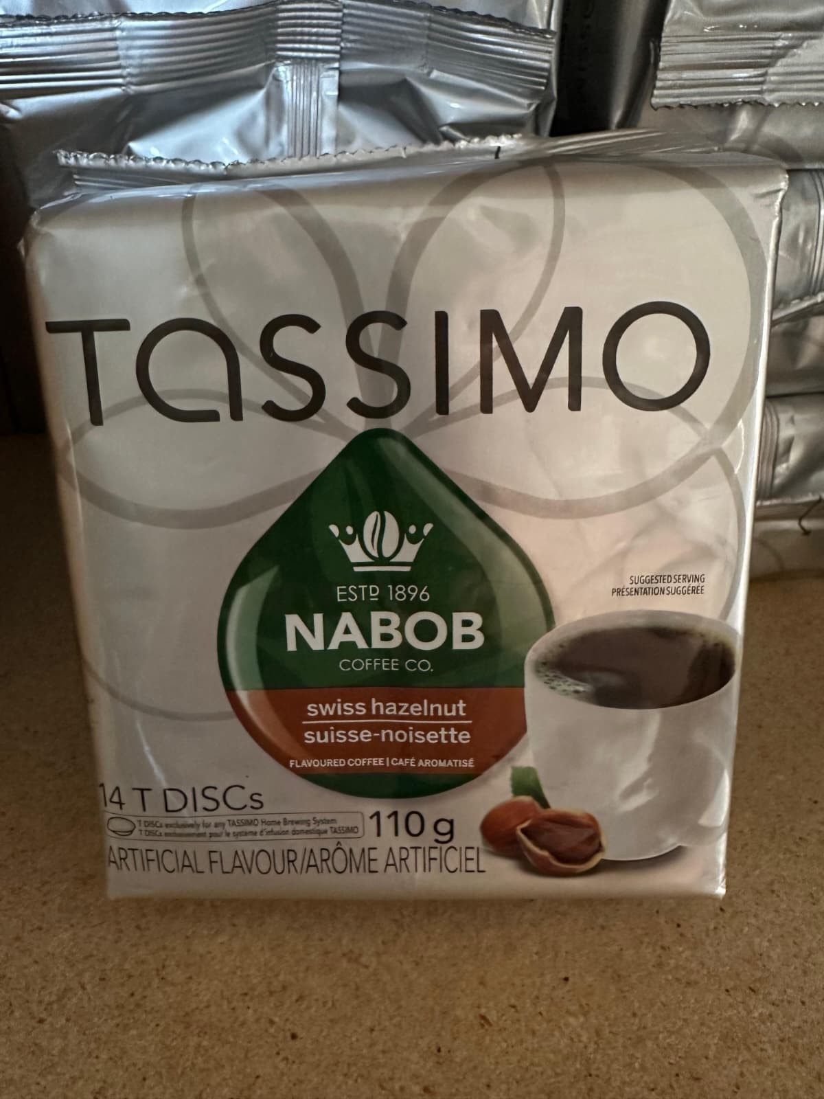 Nabob Swiss Hazelnut, T-Discs for Tassimo Hot Beverage Syste