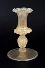 Murano candlestick with a decorative baluster stem. 1960s.