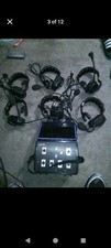 Eartec TCS Wired Intercom System 6 Ultra Headsets  Power Station  Case Used