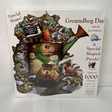 SunsOut Groundhog Day by Lori Schory 1000 Pc Puzzle New/Sealed