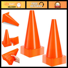 Paquete de 30 conos de tráfico de plástico naranja de 9" - conos deportivos de entrenamiento y agilidad de fútbol