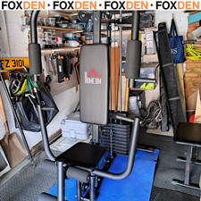 Multifunction Home Gym Weight Training Exercise Workout Station Machine - Black