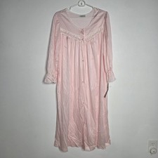 Vintage Lorraine Pink Nylon Nightgown Size Medium NWT 