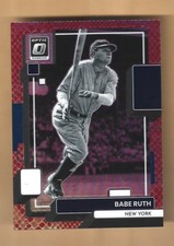 2022 Donruss Optic Babe Ruth Red Dragon Scale Prizm  /99 Yankees  Red Sox  HOF