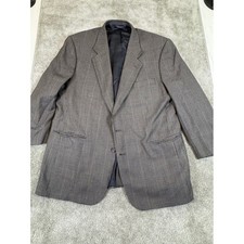 Jos A Bank Executive Collection Wool Houndstooth Blazer Mens 46 Regular Brown