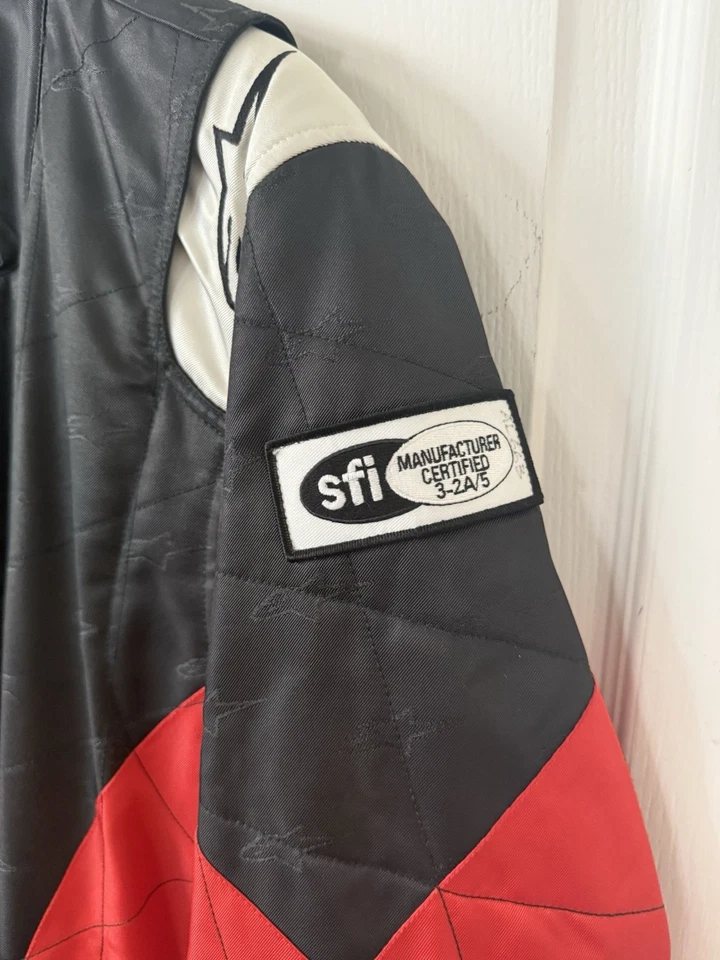 Alpinestars SFI Certification Suit Size EU 48 Like New Condition - Image 4 of 4