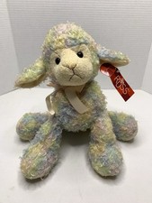 NWT Vintage Russ Berrie Lou Lou Rainbow Pastel Lamb Collectible Plush