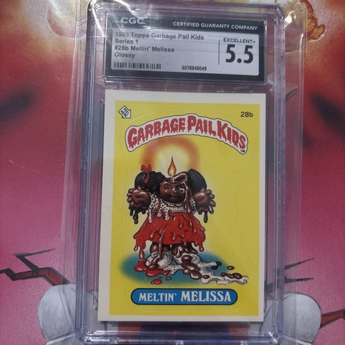 1985 Garbage Pail Kids Original Series 1 #28b Meltin Melissa Glossy. CGC 5.5