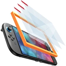 For Nintendo Switch 2 Tempered Glass Screen Protector With Plastic Frame