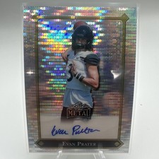 Evan Prater 2025 Leaf Metal #92L-EP1 Silver Pulsar Auto /5 SP