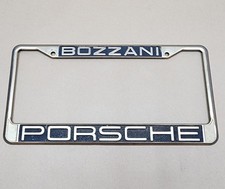 Vintage California BOZZANI PORSCHE Los Angeles Area Dealers License Plate Frame