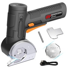 2026 Upgraded Cordless Electric Scissors - 1.84"Larger Tungsten Blade & Black 