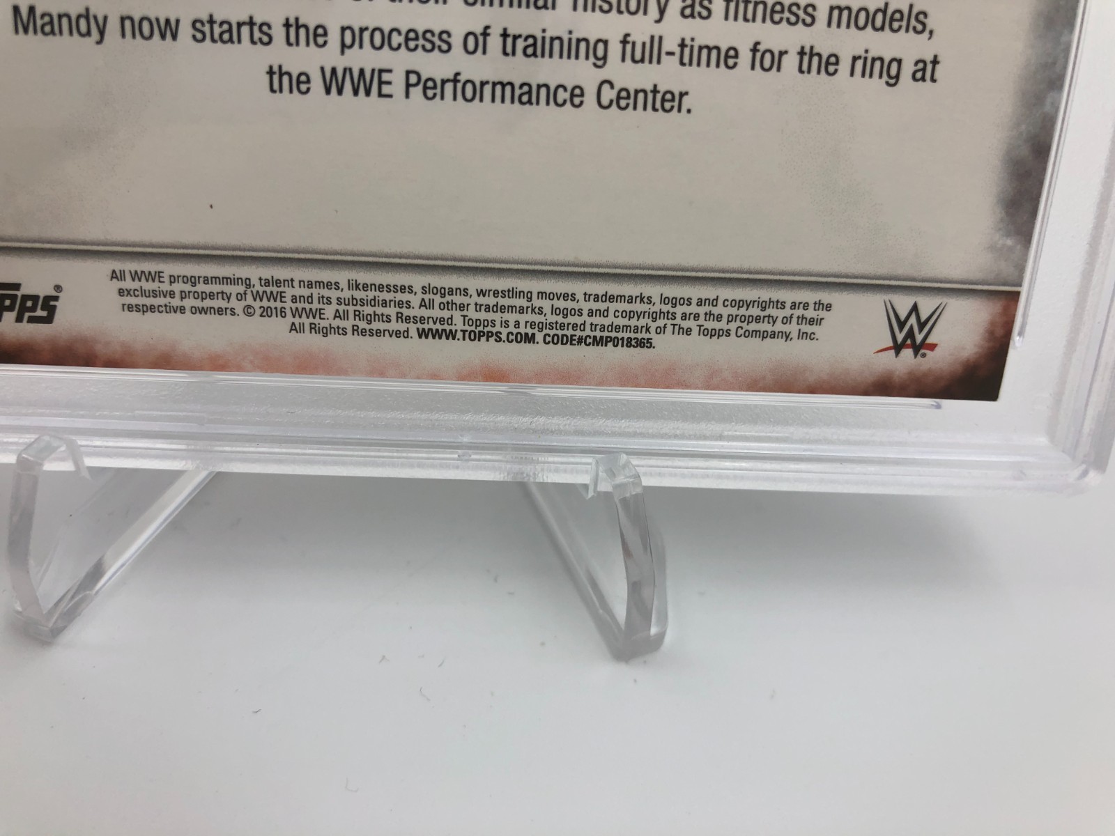 MANDY ROSE AUTO Signed on Card Rookie 2016 TOPPS WWE Auto grade PSA GEM MT 10 view 11