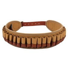 Tourbon Canvas Leather Cartridge Belt 12 Gauge Shotgun Shell Bandolier