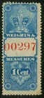 Canada Revenue FWM6 Mint Weights & Measures Stamp