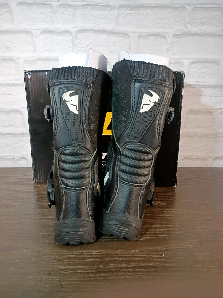 THOR BLITZ XP MINI BOTAS JUVENILES TALLA 13 BOTAS NEGRAS MOTO CROSS ATV BOTAS DE MONTAR Foto 4 de 4