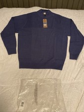 Dockers 1/4 Zip Sweater Mens X-Large Pullover Vintageind Blue NWT Retail 60.